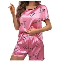 Jsaierl pidžame za žene postavljene dame svilene pidžame Camisole kratke hlače Sling set za spavanje