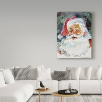 Zaštitni znak likovne umjetnosti 'Santa lice' platno umjetnost Hal Frenck