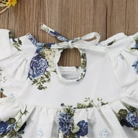 Izhanske novorođene novorođenčad djeca dječje djevojke cvjetne vrhove haljine hlače odjeća odjeća bijela