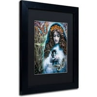 Zaštitni znak Likovna umjetnost secesija Zodijak Djevica Umjetnost platna u boji Pekara crna mat, crni