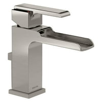 Delta ara Jednokrevetna ručka kanalska slavina za kupaonicu s montažom od odvoda u Chrome 568LF-MPU