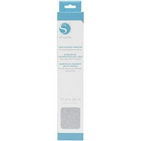 Silhouette Glitter Transfer toplinski materijal 12 x36 - bijelo srebro