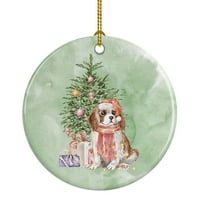 Caroline's bysures CK8211co Cavalier španijel tricolor Blenheim štene božićni pokloni i stablo keramički