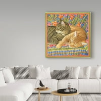 Zaštitni znak likovne umjetnosti Dva uspavana mačka umjetnost Francien van Wereringe