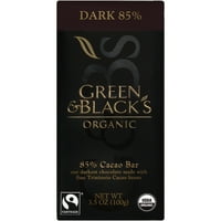 Zelena i crna orgnic G & B DRK 85% kakao