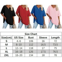 Žene Ležerne majice kratkih rukava Tuničke majice od pulover vrhove
