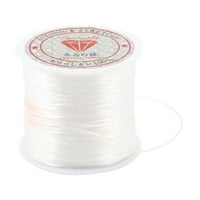 Uxcell 0,04 '' Bijela elastična strijelarna žica za navoj žicu za navoj žicu za izradu nakita