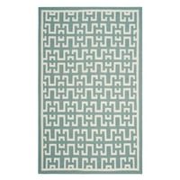 Dhurrie Waverly Geometric marokanski prostirki vunene vune, meka siva slonovače, 5 '8'