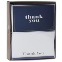 Američki pozdrav 50-grof Hvala na karticama i bijelim koverti, plavim i bijelim