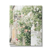 Ruže cvjetaju francuski grad i gradsku fotografiju Galerija zamotana platna Print Wall Art