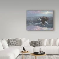 Zaštitni znak likovne umjetnosti' Huron Eagle ' platnena Umjetnost Rustyja Frentnera