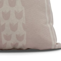Jednostavno tratinčica ,, uzorak pruga ukrasni jastuk, blijedo ružičasta