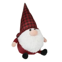 Vrijeme odmora 14in crno crveni Santa Gnome Plush