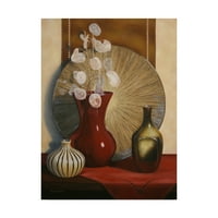 Zaštitni znak likovne umjetnosti 'Mrtva priroda s crvenom vazom' platnena Umjetnost Cecile Baird
