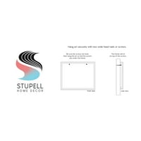 Stupell Industries Abstraktirani muzički ritmovi Boho inspirisan dizajn siva uokvirena, 20, dizajn Victoria