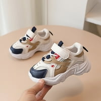 dmqupv 10c Boys Shoes Toddler Casual Girls Mesh Kids Baby Running baby Shoes Girls Slip on Shoes Beige