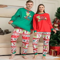 Usklađivanje obiteljskih pidžama setovi viseći mojim gnomijima koji su plaćeni ispisani Božićni PJS dugih